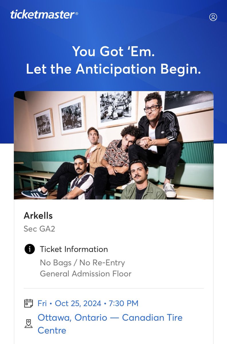 been looking for an excuse to go see arkells in canada so this didn’t even take too much convincing from case lol