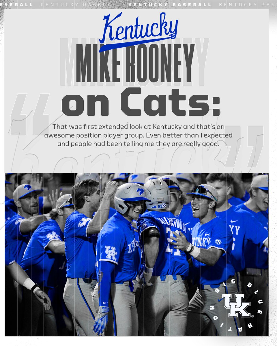 The UK offense in SEC games leads the league in Avg., OBP, R, H, RBI, SB and also ranks top 3 in SLUG, 2B, TB and HR. @Mike_Rooney and the gang at @d1baseball have taken notice.