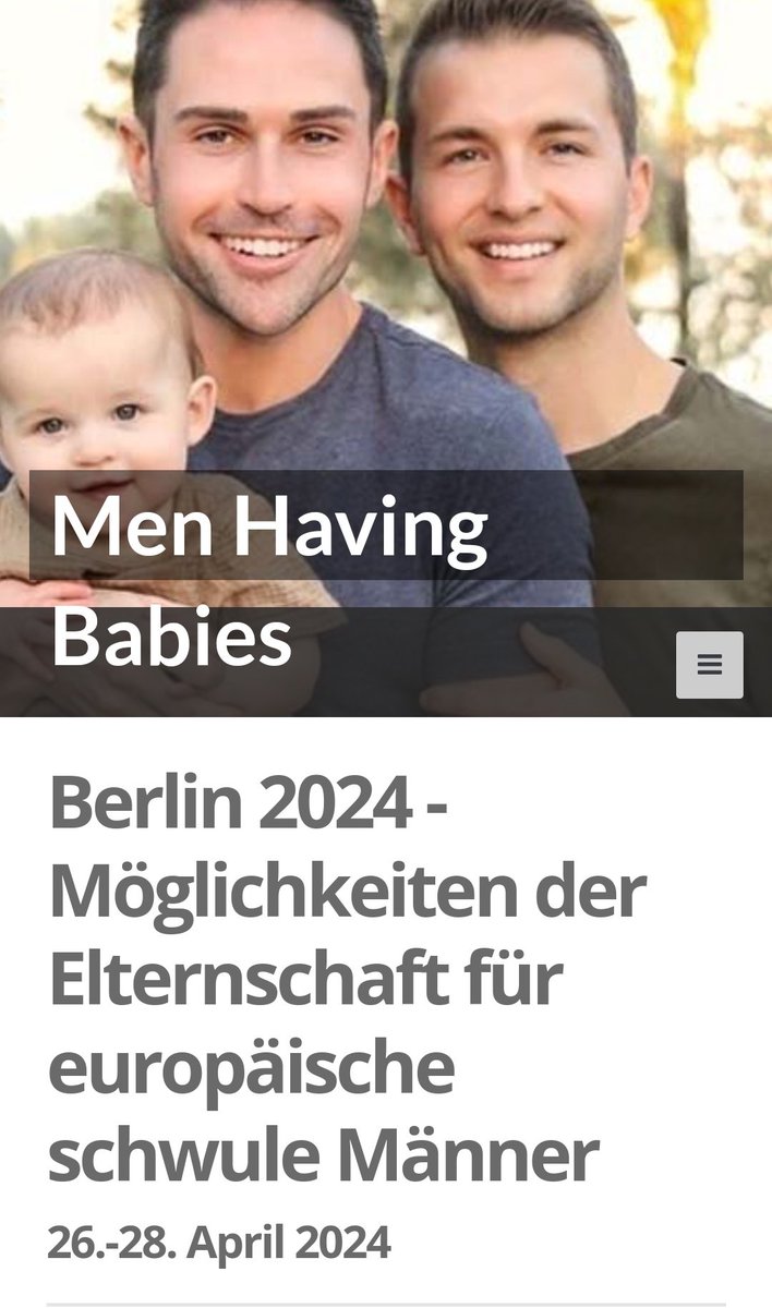 In Berlin findet in diesem Monat diese Messe für #Leihmutterschaft statt. Ich meine, wenn das in Deutschland verboten ist, wie kommt es, dass die Werbung erlaubt ist!?! Ein Kind künstlich schaffen und mutterlos machen ist voll krank. 🤦‍♂️