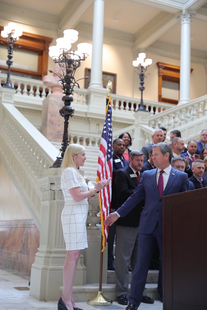 I was honored to join @GovKemp as he signed legislation to further the fight against human trafficking, and to support the victims of this horrendous act. Thank you to our partners who have joined in the fight, and I look forward to continuing our work in the coming years.