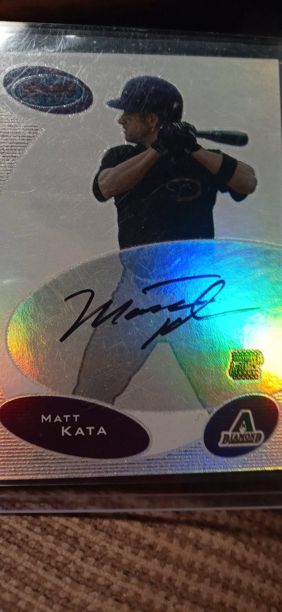 We have here a Baseball 2003 Matt Kata #Arizona Bowman Best Certified Autograph Card #BB-MK. Asking $2.00. Feel free to make any offers. Retweet or stack if you want. @HobbyConnector @Acollectorsdrea @sports_sell @Hobby_Connector @CardboardEchoes