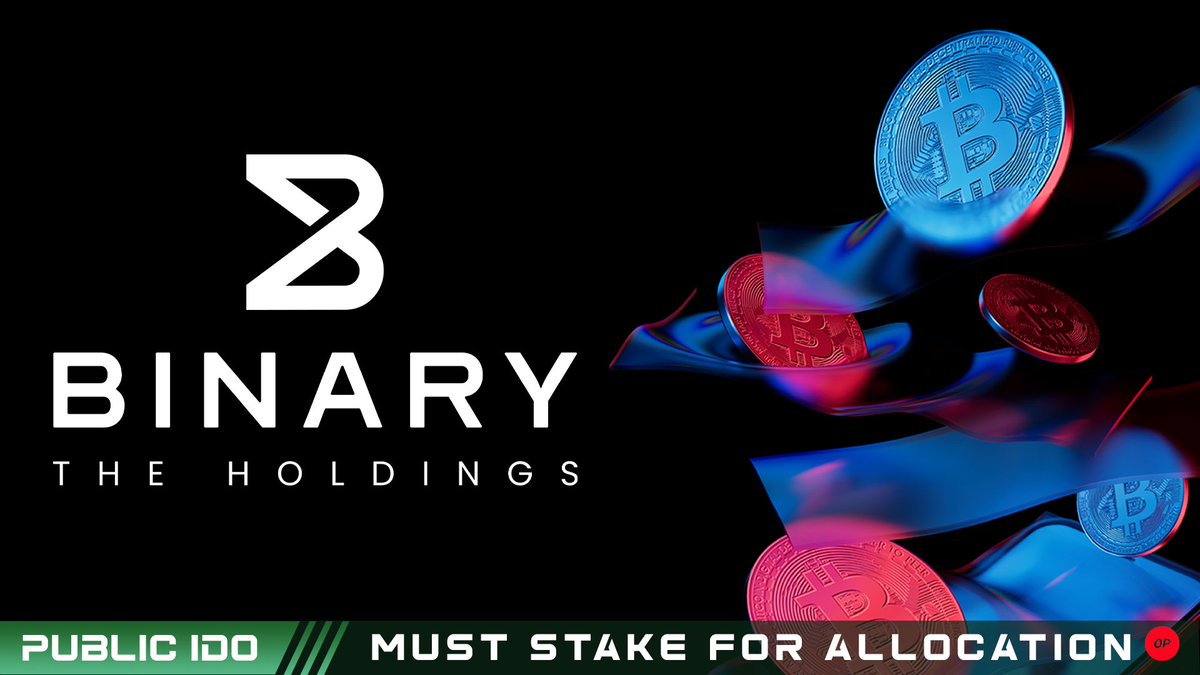 🚀 Announcing The Binary Holdings IDO on Enjinstarter! 🌐

@thebinaryhldgs is set to onboard the next billion users to Web3 using Optimistic Rollup technology, ensuring scalable, low-cost, and efficient infrastructure.

Register Interest: bit.ly/BNRYRegisterIn…