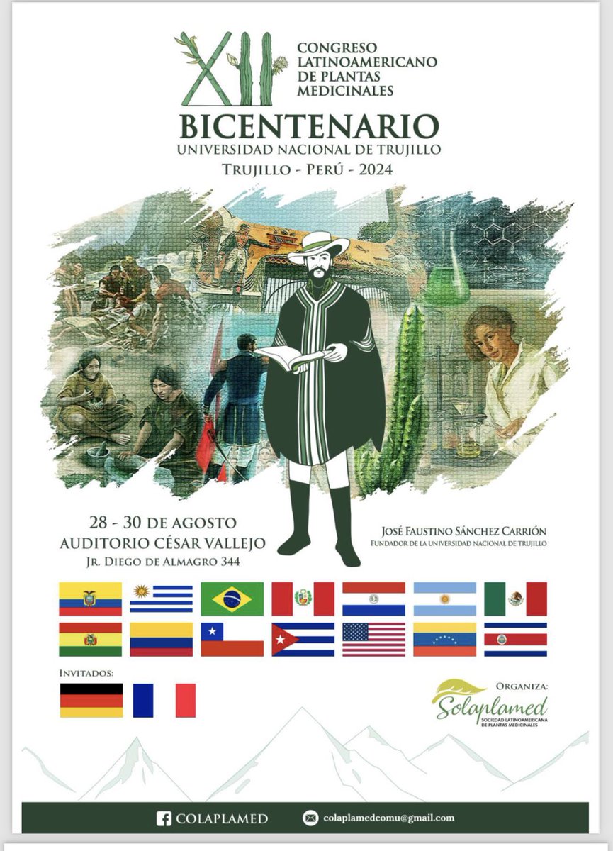 omarvacas's tweet photo. Se aproxima el XII Congreso Latinoamericano de Plantas Medicinales a realizarse en Trujillo - Perú… https://t.co/gSO09Lgngg