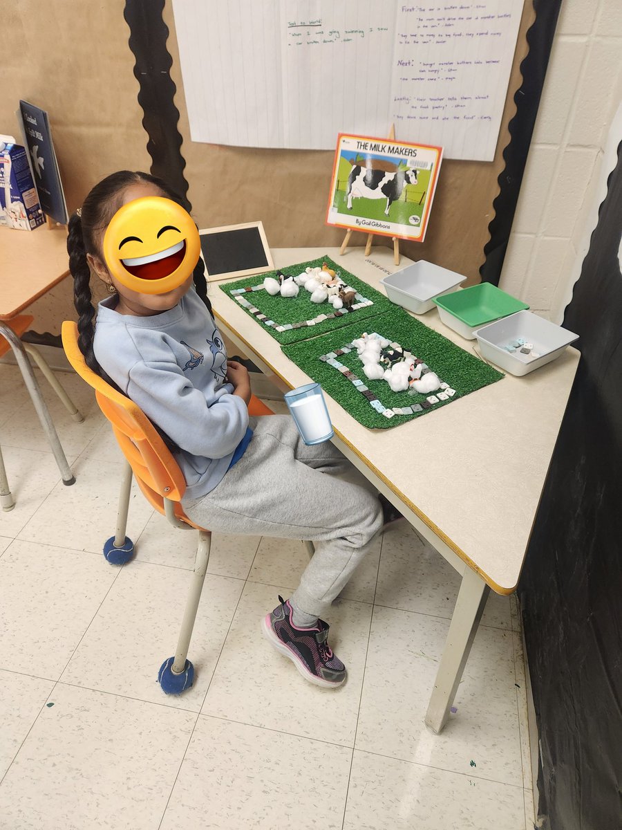 MsSingh209's tweet photo. Our milk inquiry @LambtonParkTDSB Where does milk come from? Grass to milk. @tdsb @EarlyYearsTDSB https://t.co/GRllO9JzJj