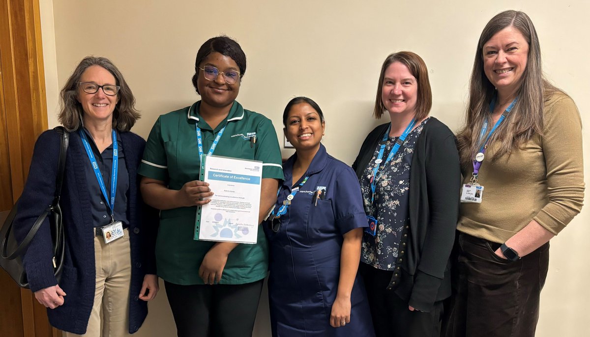 ManchesterCRF's tweet photo. Congratulations to Roberta, Clinical Research Practitioner at Manchester CRF at @NorthMcrGH_NHS, on being awarded a Certificate of Excellence!

Roberta has demonstrated outstanding dedication, a proactive approach and a positive attitude while being new to research 👏. https://t.co/3eTPThFKIS