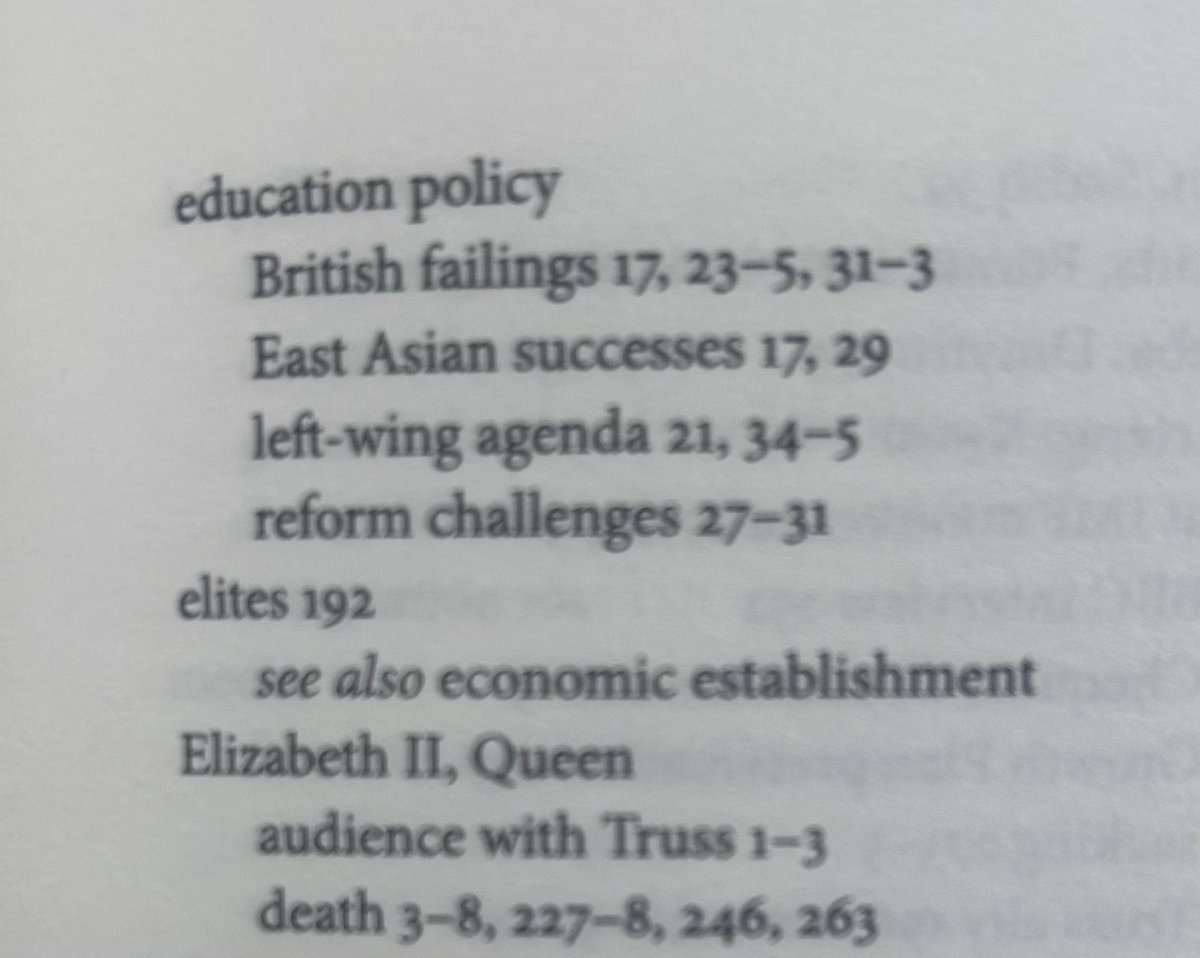 Liz Truss’ book just arrived in the office. Superb bit of indexing here
