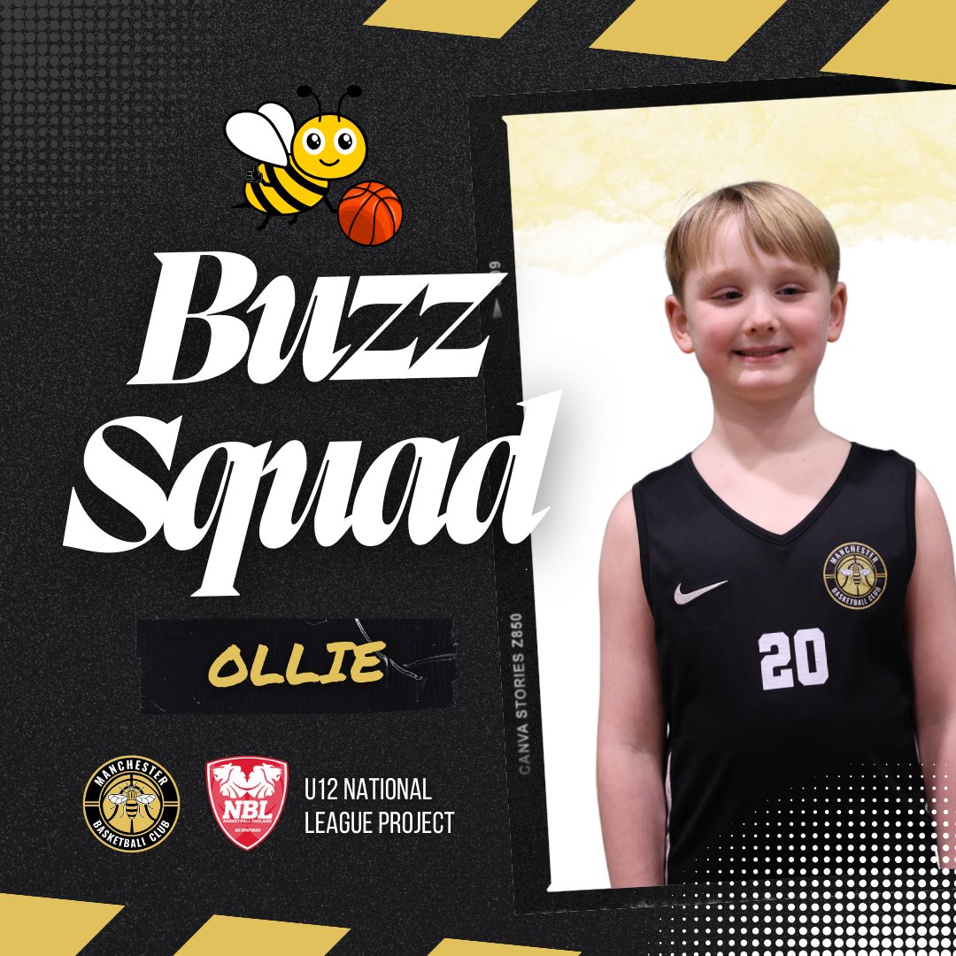🐝 Presenting the Buzz Squad...

Ollie will be proudly representing the U12 National League Project! 🙌

#HearTheBuzz | #BEElieve | #NBL2324 | #BritishBasketball