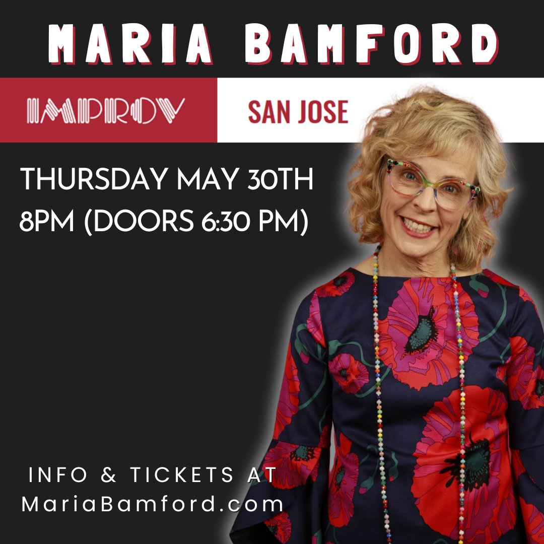 📍 YAZ WHEY, SAN JOSE!! May 30th, let's meet @ImprovSanJose for deep fried intimacy. 🏵️Get info and Tickets HERE-> bit.ly/3W2cBqf