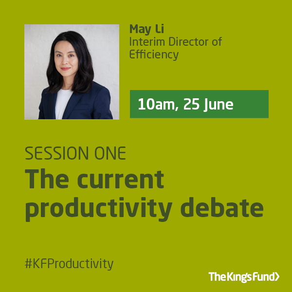 Join us for our virtual conference in June, where we will be diving into how the narrative around productivity is changing and how we can make it work in the context of health and care. Explore the programme and book today: kingsfund.org.uk/events/meeting… #KFProductivity
