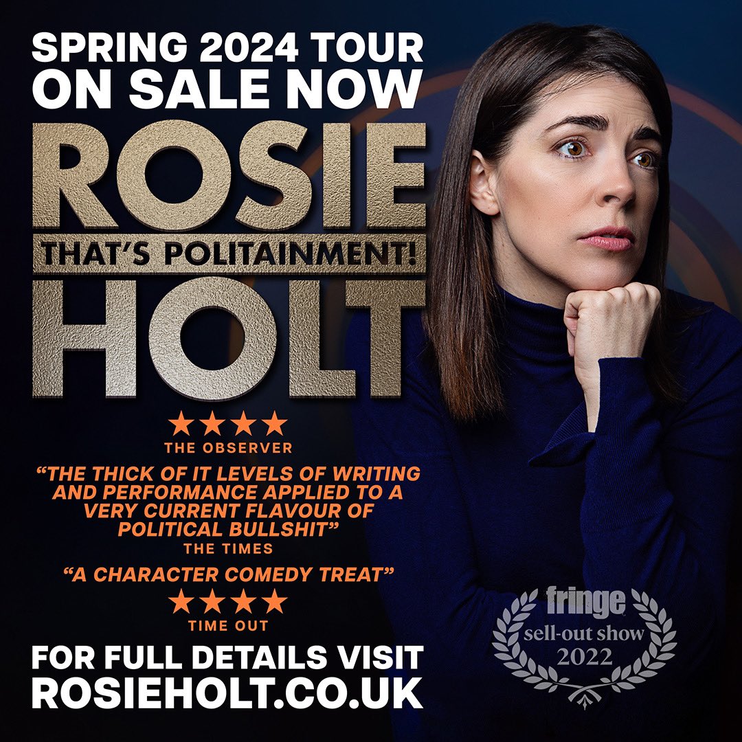 CARDIFF! @ShermanTheatre NORWICH! @norwichplay NORTHAMPTON! @RoyalDerngate I am performing in you in the next few days and you can get tickets here rosieholt.co.uk/live-shows.html