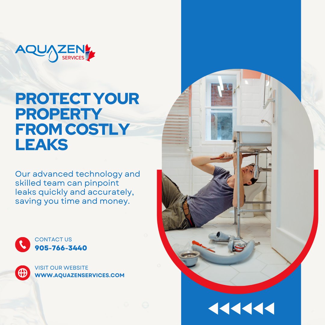 Get peace of mind with Aquazen. 
905-766-3440
aquazenservices.com

#LeakDetection #PropertyMaintenance