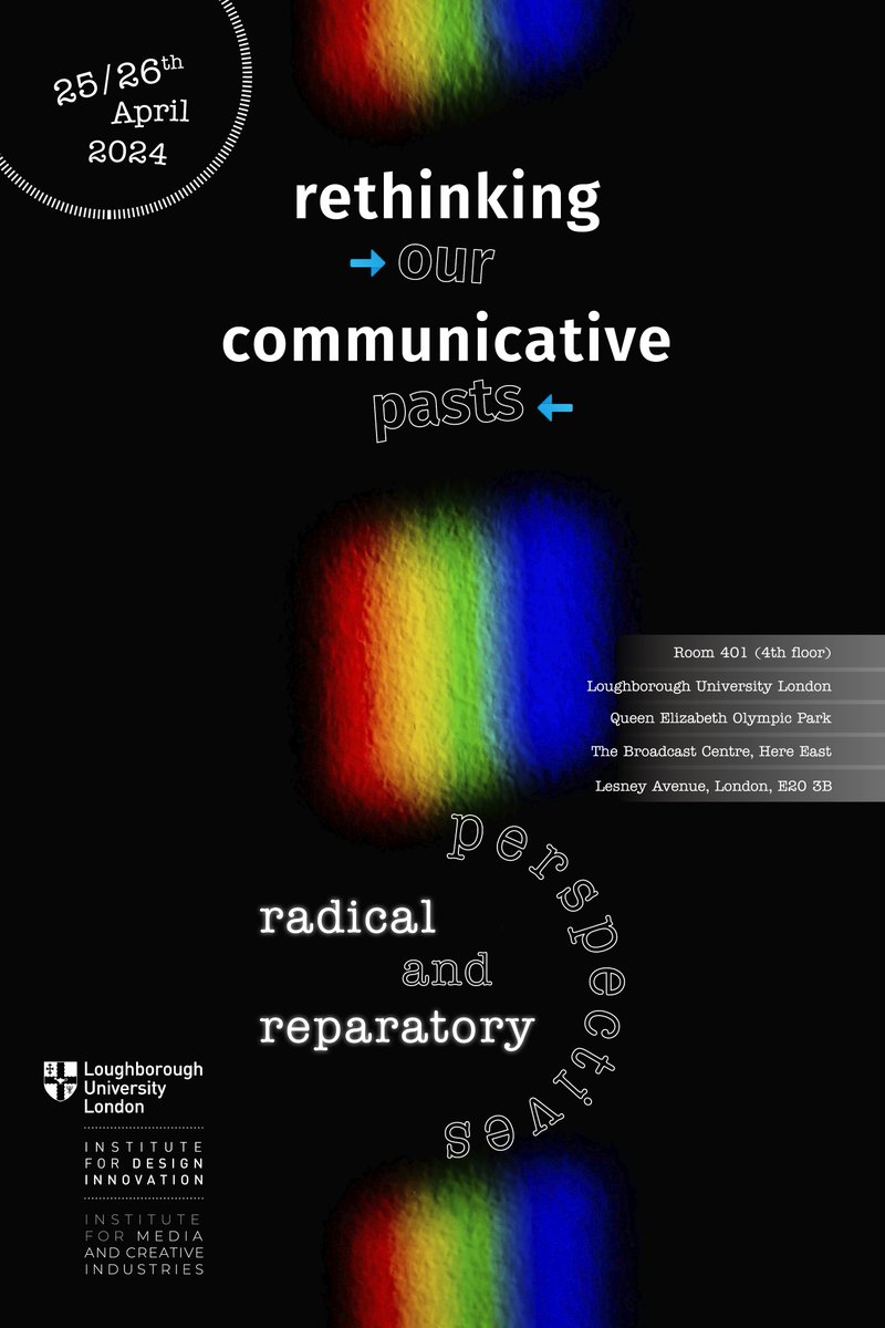Loughborough University London (@lborolondon) on Twitter photo We are delighted to announce that tomorrow and Friday, Dr Burçe Çelik & Anaïs Carlton-Parada are hosting a 2 day event on marginalised, forgotten or erased communicative histories and memories. Both days will be live streamed. <a href="/lboroCRCC/">Loughborough CRCC</a> Find out more: ➡️tinyurl.mobi/3iuiE We are delighted to announce that tomorrow and Friday, Dr Burçe Çelik & Anaïs Carlton-Parada are hosting a 2 day event on marginalised, forgotten or erased communicative histories and memories. Both days will be live streamed. <a href="/lboroCRCC/">Loughborough CRCC</a> Find out more: ➡️tinyurl.mobi/3iuiE