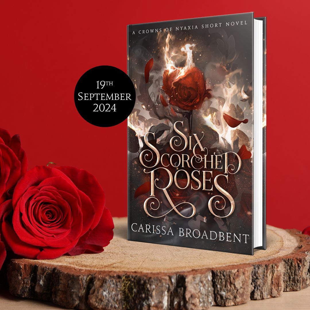 We are so excited to reveal the UK cover of Six Scorched Roses by @CarissaNasyra! This standalone fantasy romance is set in the world of the Crowns of Nyaxia series, perfect for those who love dark, romantic tales with bite 🌹 Pre-order your copy here: buff.ly/3QjKiQd