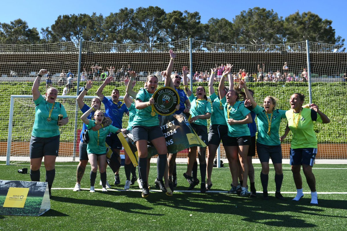 ESFL20's tweet photo. Wow!! What a way to finish off the day &amp; the last of our three finals. 

North East Prisons Women have been crowned the @serveandprotect ESFL 2024 Women Champions 🏆⚽️

Bringing it back from 2 goals down before clinching the win on penalties. 👏👏

West Mids Police 3-3 NE Prisons https://t.co/vaW9s9secc