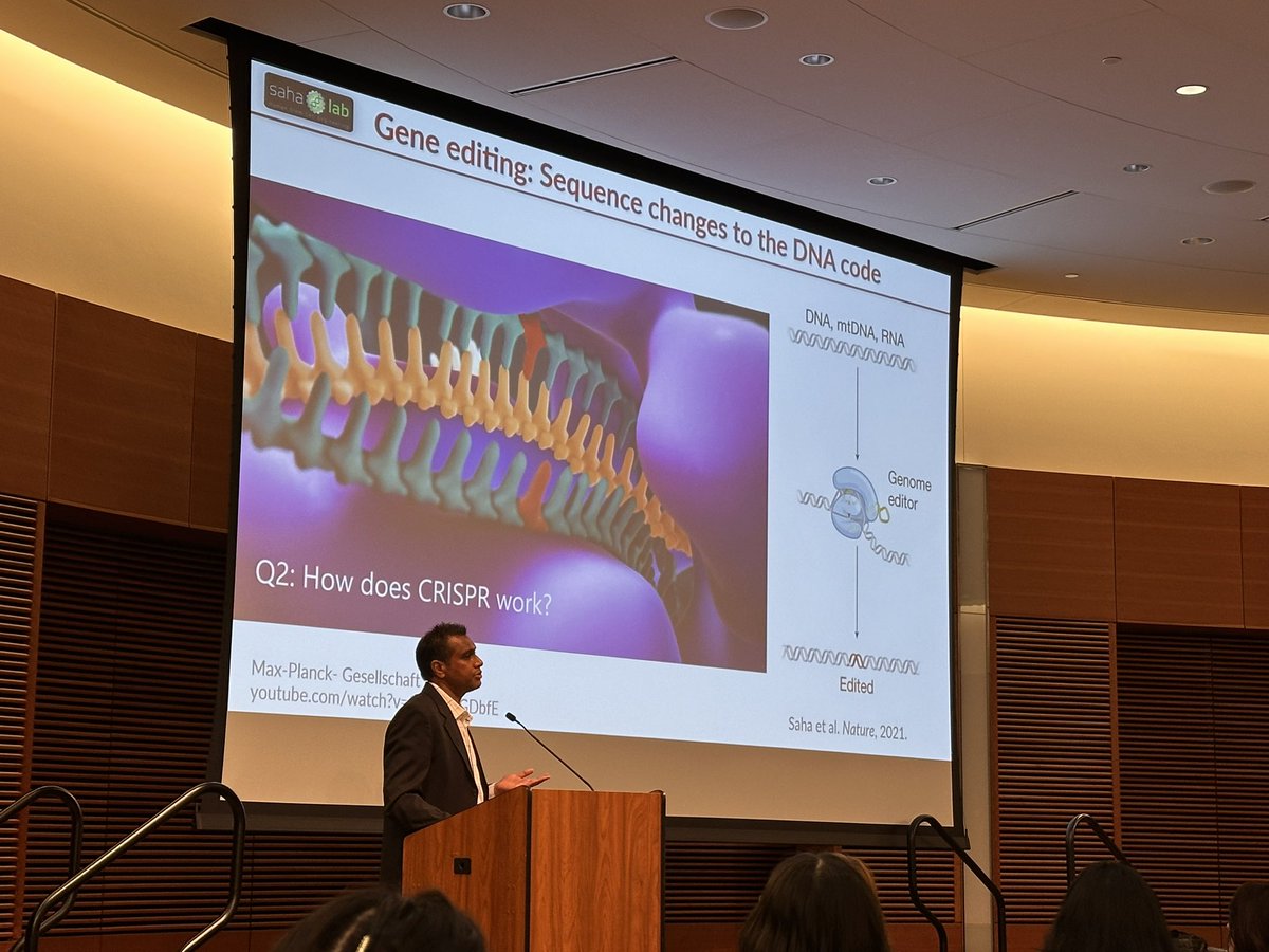 Featured Speaker @sahakris inspires the audience with use of genetic engineering to combat neurological disease and aging #WiADRD2024