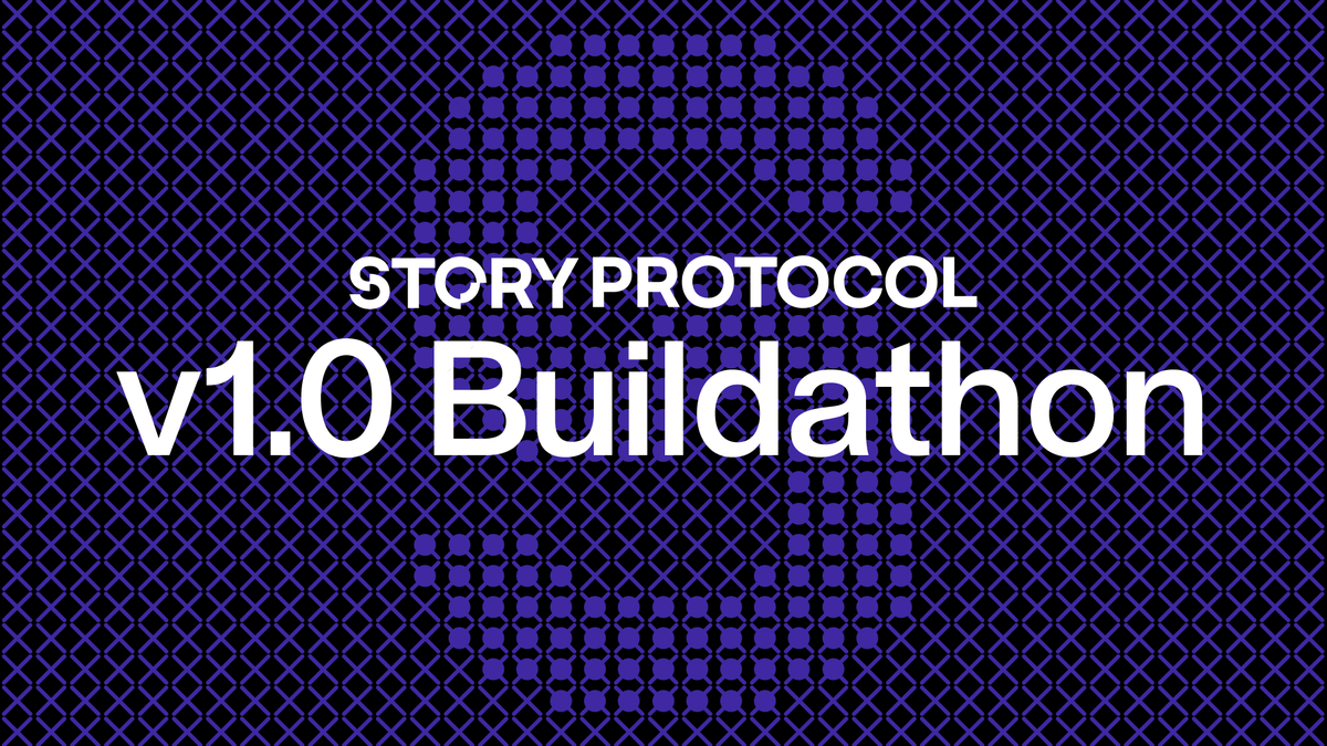 🚨 Announcing the Story Protocol v1.0 Buildathon 🚨 📅 5/9 — 5/26 💻 Our FIRST online buildathon 💰 $15,000 in prizes + grant opportunities 🏃 3 tracks: Creator Tools, AI & DeFi Let's BUIDL the future of Programmable IP together! 👉 Sign up today: story-buildathon.devfolio.co