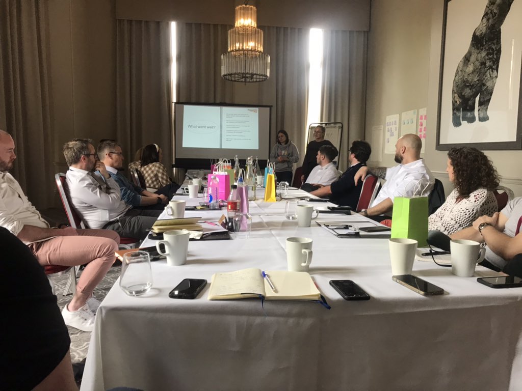 AnnaWeeks86's tweet photo. An afternoon of knowledge sharing with our @networkrail North West and Central Sponsor colleagues. Topics including AFAs, new stations timetabling, mining and fire strategies. Some common themes and great contacts and suggestions made. 👍👍 https://t.co/G7tite9wFj