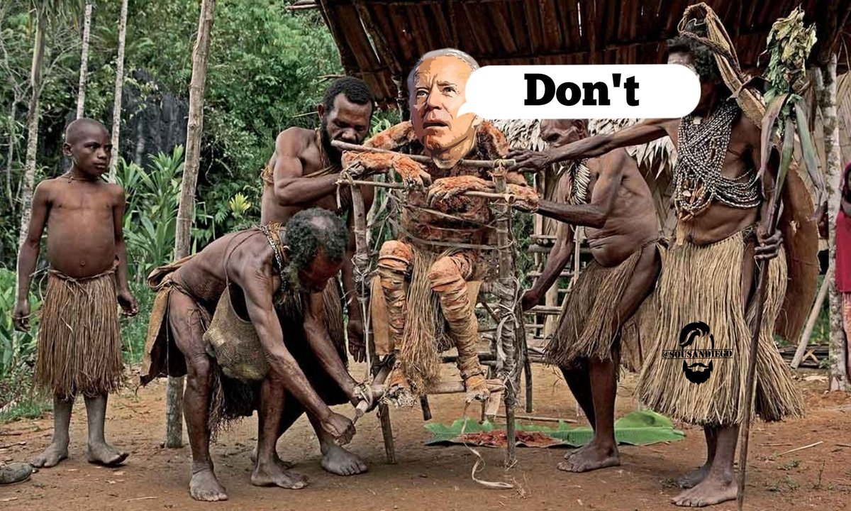 Shitshow Joe's really laying it on thick now, isn't he?
#EatenByCannibals!
Good one, Joe!
😆😅😂🤣
#CrookedJoeBiden