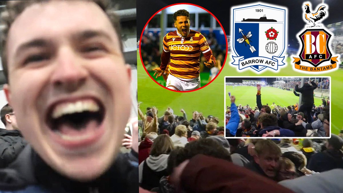 IN CASE YOU MISSED IT!

*90th MINUTE WINNER KEEPS THE PLAYOFF DREAM ALIVE - Barrow AFC 1-2 Bradford City Match Vlog*

Watch Here 👉youtu.be/PiRCY5Q7Ye8?si…

Can We Hit 200 Likes?👍
❤️+♻️Appreciated🙏
#BCAFC #WeAreBarrow #Bantams #BradfordCity #Bluebirds #Barrow #BarrowAFC #League2