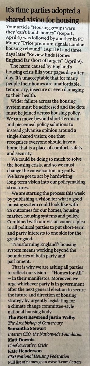 We’re supporting @HomesForAllEng because we believe in affordable, safe, quality homes – for everyone. More and more of us are being forced into homelessness, with thousands trapped in temporary accommodation. We need politicians to commit to ending all forms of homelessness 1/2