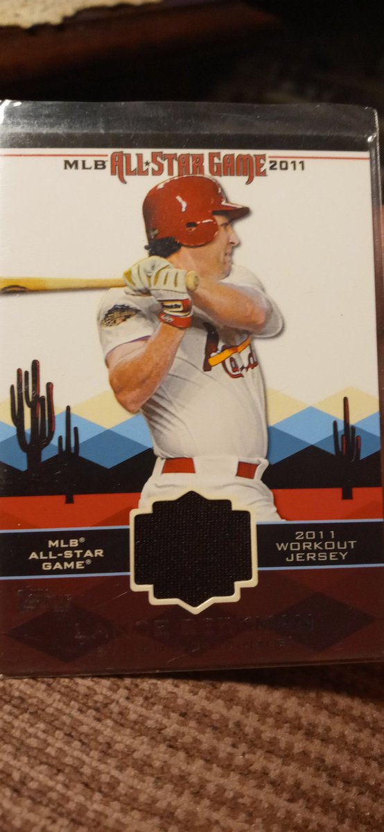 We have here a Baseball 2011 Lance Berkman #Cardinals Topps All-star Game Relic Authentic Game Used Jersey Card #AS-34. Asking $2.00. Feel free to make any offers. Retweet or stack if you want. @HobbyConnector @Acollectorsdrea @sports_sell @CardboardEchoes