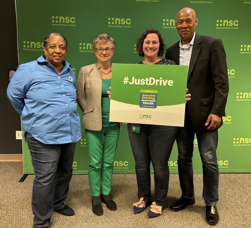 Are you prioritizing #RoadwaySafety this Distracted Driving Awareness Month? It’s not too late to sign up for your free #DDAM resources. Download the NSC Just Drive sign, take a photo with your #SafetyTeam and tag it with #JustDrive. bit.ly/NSCresourcesDD…