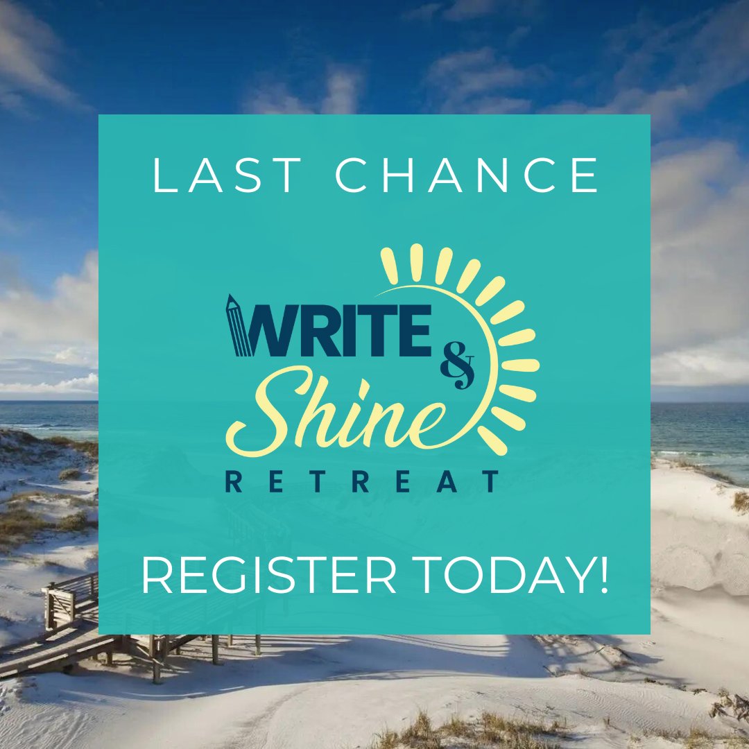 Today is the LAST DAY to sign up for the Write & Shine Retreat!

Visit performancepublishinggroup.com/write-and-shin… to reserve your spot. See you at the retreat!

#WriteAndShineRetreat #LastDayToSignUp #retreat #destinflorida #performancepublishing #writingretreat #writing #publishingcompany