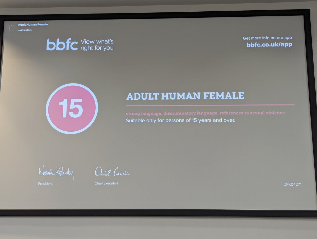 #AdultHumanFemale