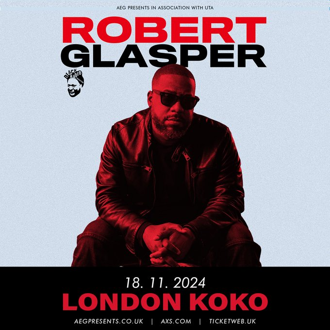 🎹 Get ready to be mesmerized! Grammy Award-winning jazz maestro @robertglasper is bringing his magic to @KOKOLondon this November, courtesy of EFG @LondonJazzFest! 🌟 Don't miss this unforgettable night! ticketmaster-uk.tm7559.net/rQdMvG #RobertGlasper #LondonJazzFest #KOKOLondon