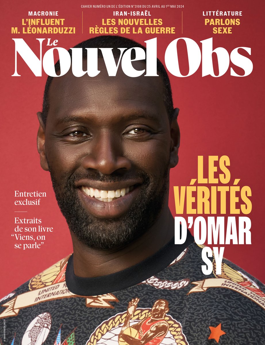 🗞️ Cette semaine, @Le_NouvelObs ⁠consacre sa couverture à @OmarSy. Star internationale depuis les succès d''Intouchables' et de 'Lupin', l'enfant de Trappes se confie dans 'Viens, on se parle', libre conversation avec notre consœur @elsavigoureux, qui s'est glissée dans son…