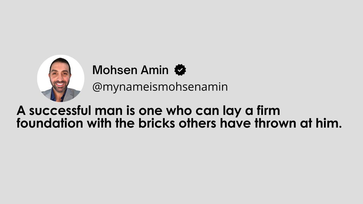 Success is about building strong foundations from the bricks life throws at you. Embrace challenges as opportunities to rise higher and stronger than before. 💪🌈 #RiseAbove #BuildYourSuccess #OvercomeAdversity #BuildYourEmpire #BuildYourLegacy #EmbraceChallenges