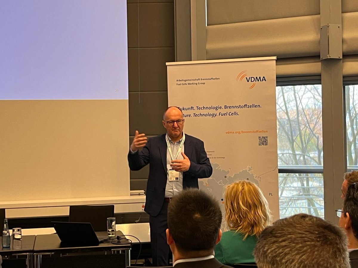 VDMAonline's tweet image. Today, @VDMAonline Fuel Cell Working Group User Forum gathered at @hannover_messe to discuss about high temperature fuel cell / electrolysis. The partner country of the fair, #Norway, showed considerable potentials for #SOEC and #SOFC for maritime applications. #fuelcell #HM24
