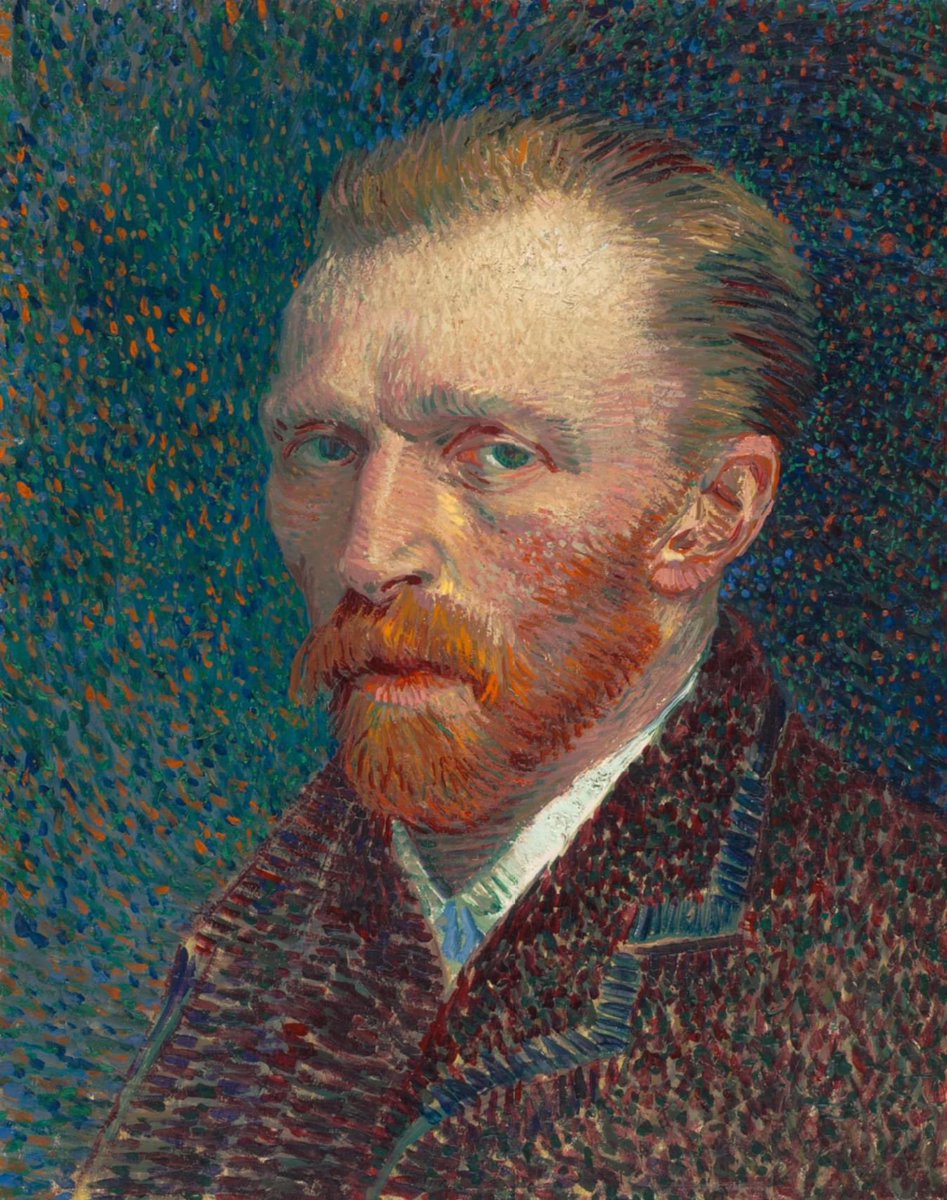 Autorretrato, 1887, Vincent van Gogh.