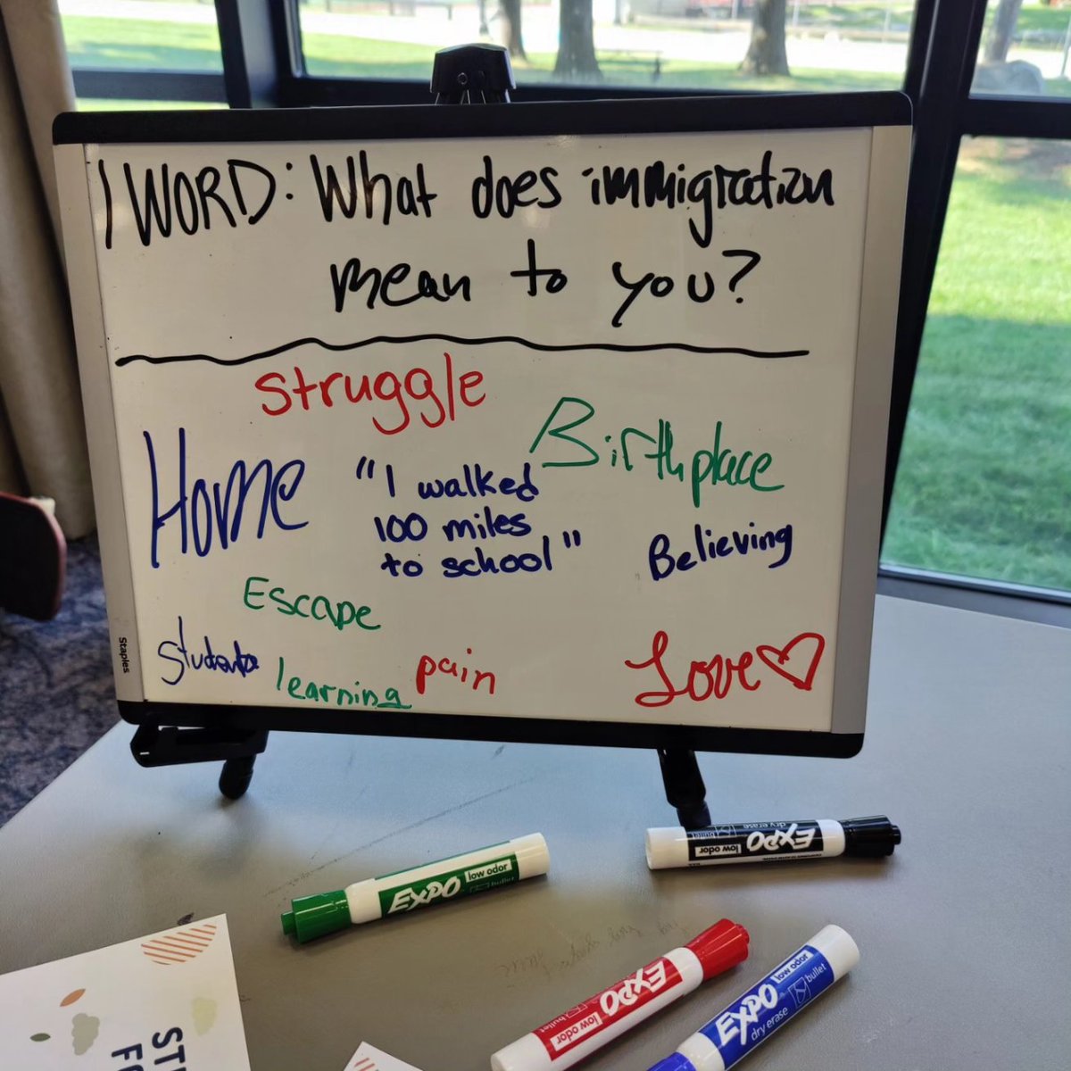 One of our favorite practices at events and during recruitment is asking people to reflect on immigration: what does it mean to you, what's one word that comes to why, why is immigrant justice important? We love seeing what people share

#immigration #immigrantjustice #immigrants