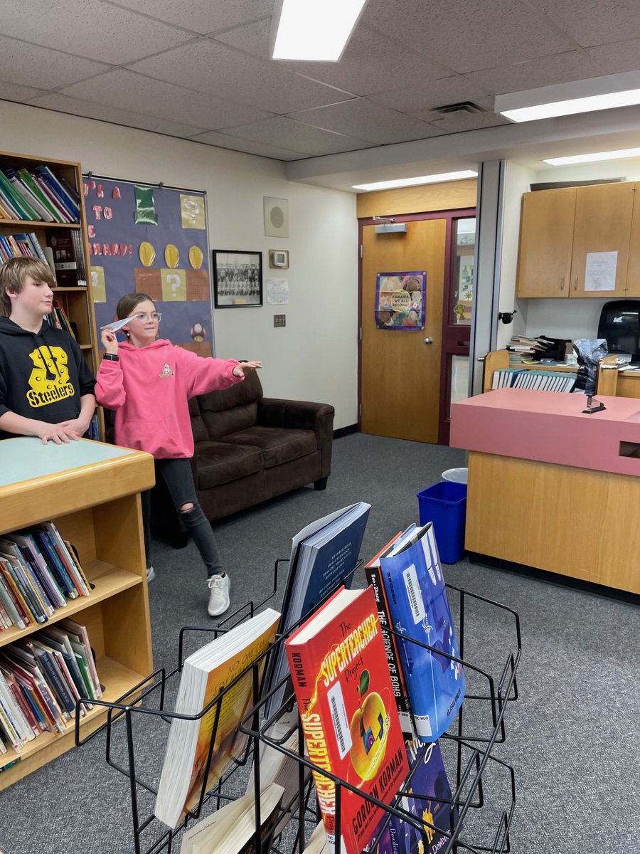 Our grades 5-6 students are exploring principles of flight through a variety of hands-on challenges.