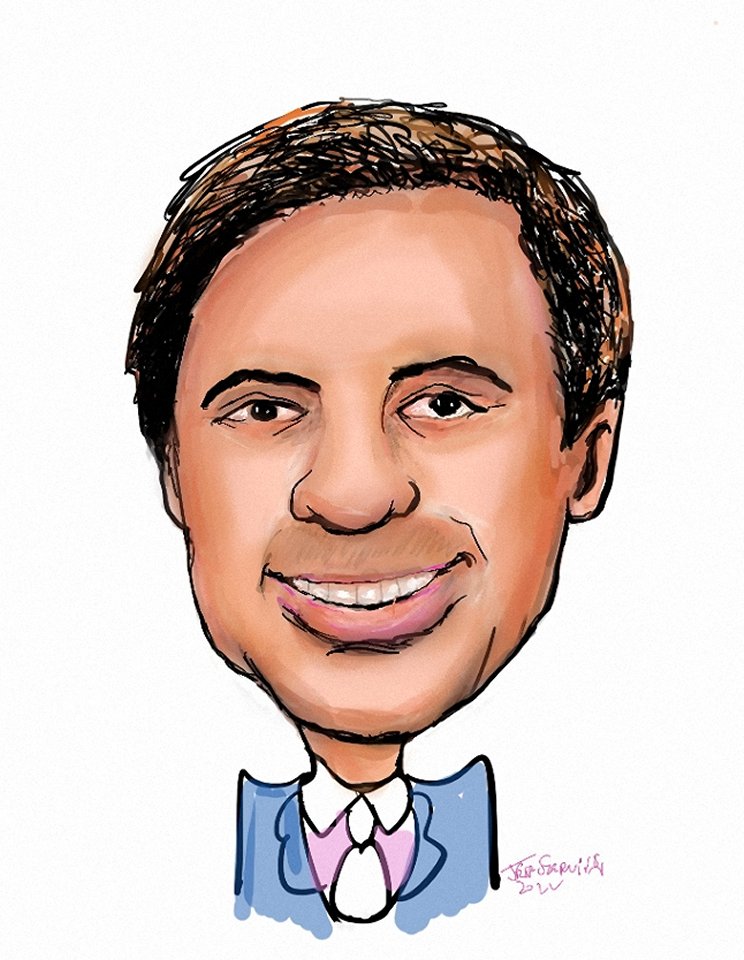 Dennis is a #CopyrightLawyer. He attended an #AwardsDinner #Banquet in #MiamiFlorida. Entertainment included #Caricature drawings featuring portrait style #DigitalCaricatures by #MiamiCaricatureArtist Jeff Sterling from FloridaCaricatures.Com