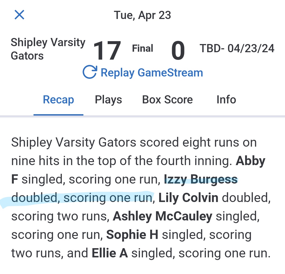 Izzy Burgess 2025 tweet media