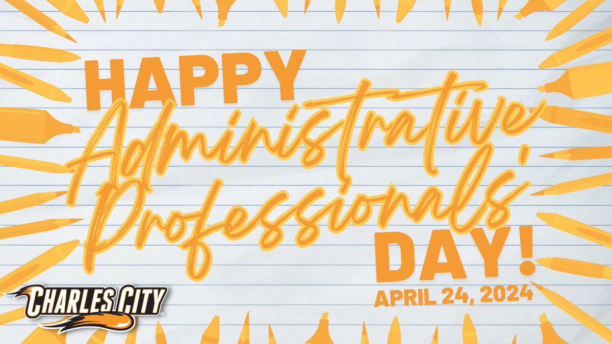 Today, we celebrate our team of exceptional administrative professionals who are vital to our daily operations in Charles City schools. Thank you for all you do. Happy Administrative Professionals’ Day! 🌟