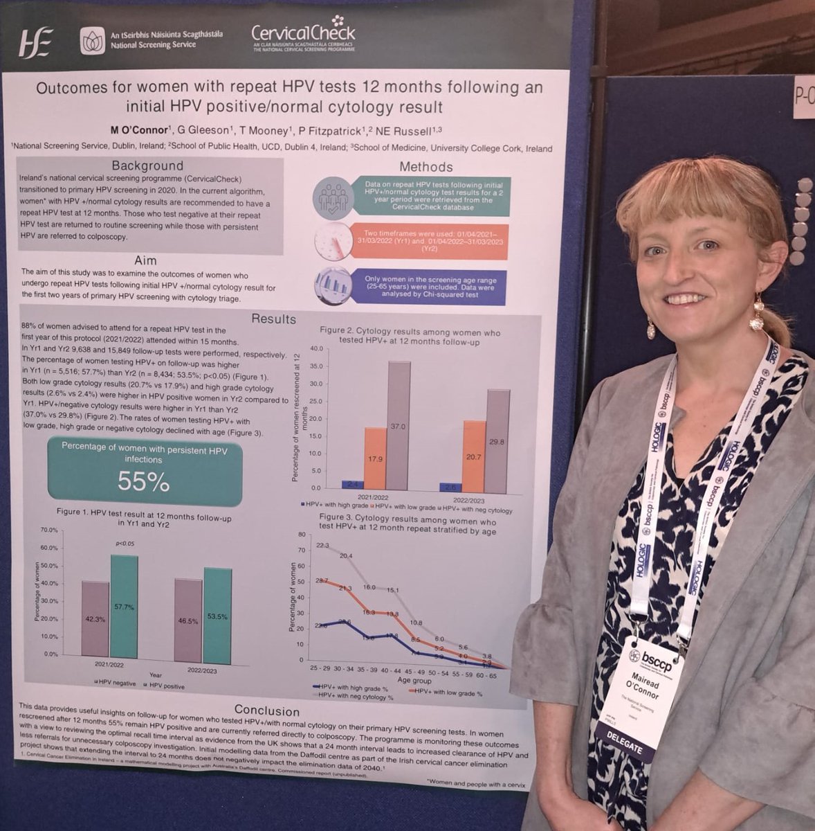 We've published new research which provides insights into #cervicalscreening outcomes for women with persistent #HPV.

Our research officer, Dr @MaireadOConnor8 presented this new study at @TheBSCCP conference this week.

👉 tinyurl.com/4c43kkwu

#ChooseScreening #BSCCP2024