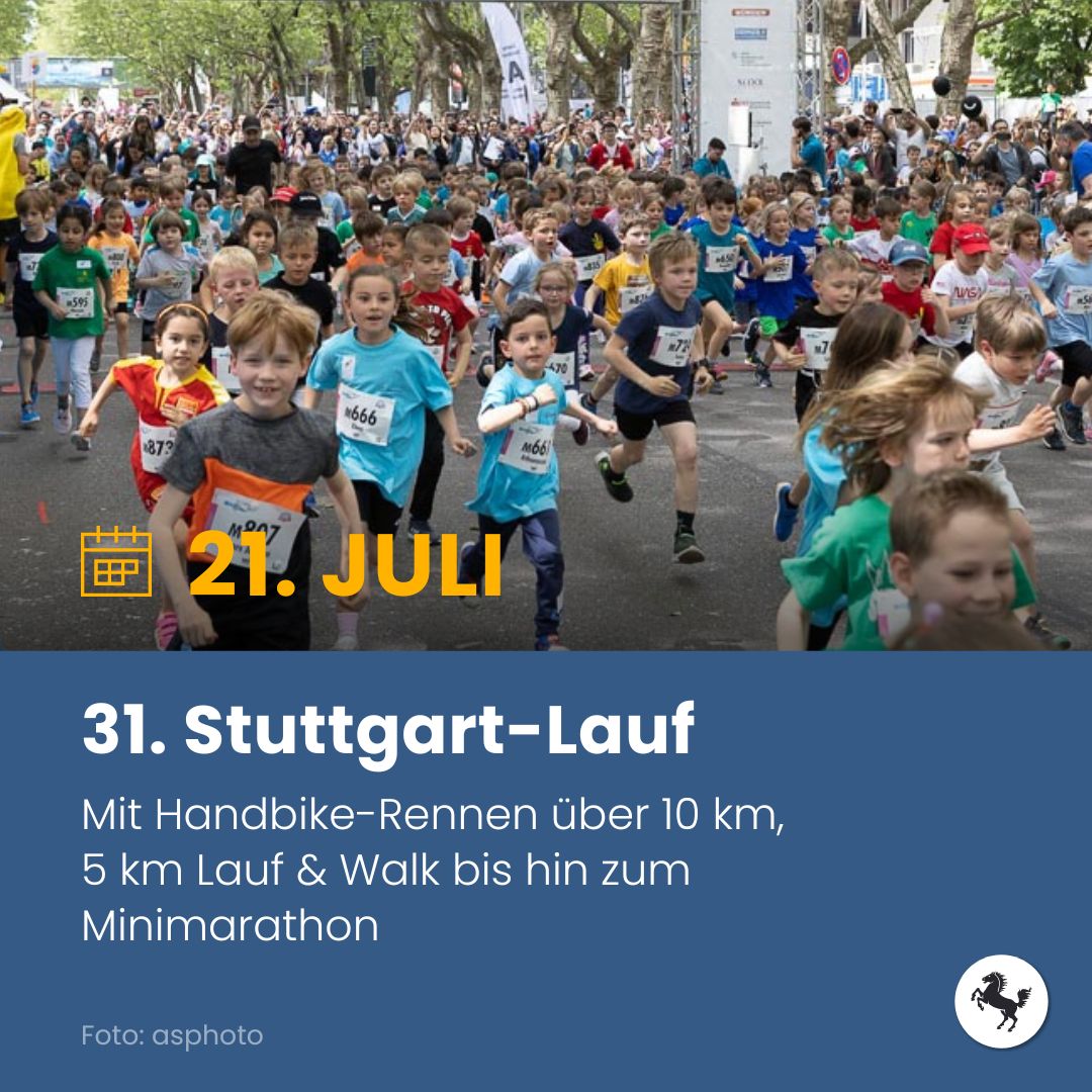 Am Sonntag, 21. Juli läuft #Stuttgart wieder. Beim 31. #Stuttgart-Lauf ist für alle Freundinnen und Freunde des #Laufsports viel geboten. Darunter ein Handbike-Rennen, ein Lauf & Walk oder Lauf-Angebote für Kinder. Informationen und Anmeldung unter: stuttgart-lauf.de/anmeldung
