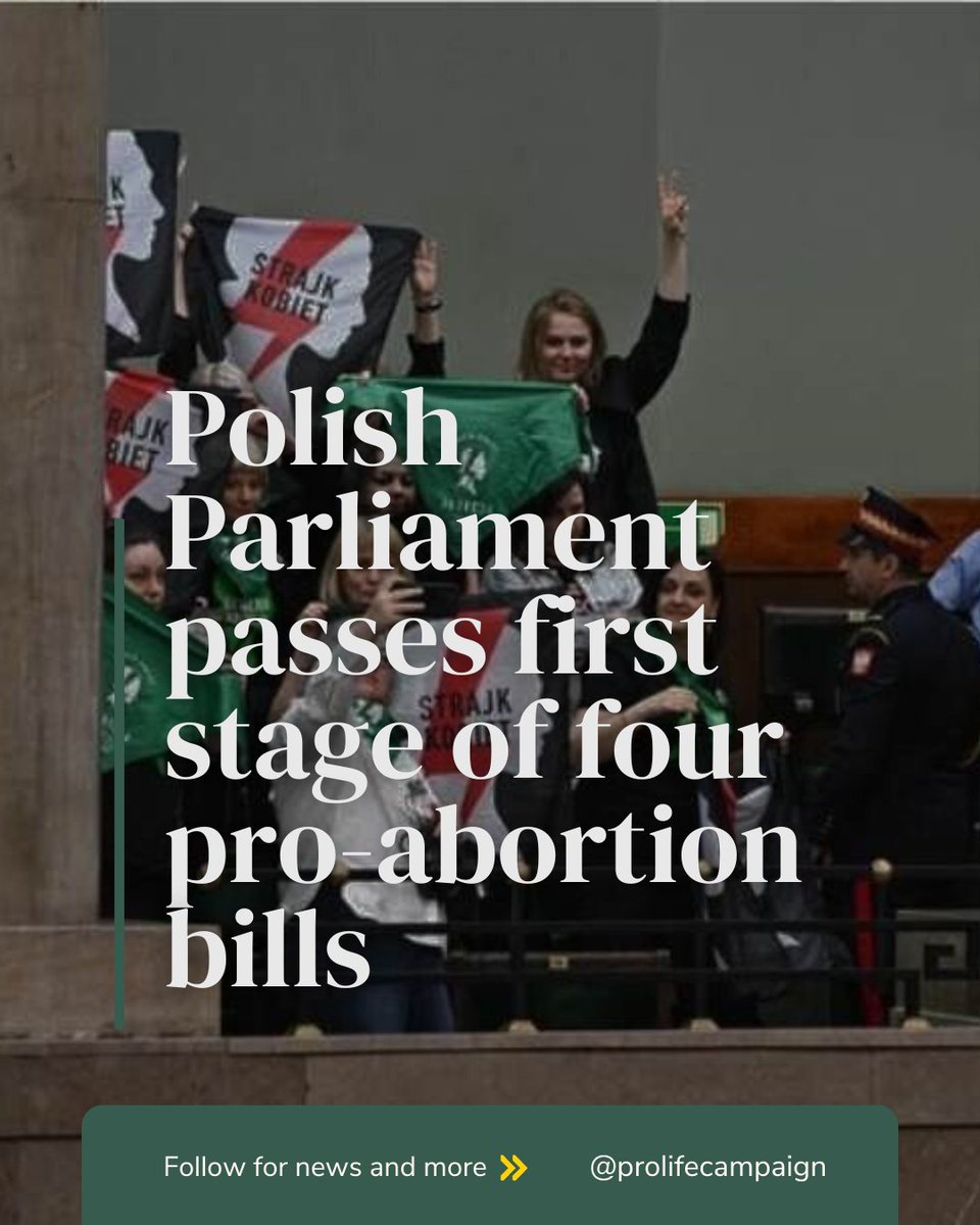 The Polish parliament (Sejm) has passed four pro-abortion bills at first reading stage, from where they will go to commission stage. The bills significantly expand access to abortion. Bills by the New Left would legalise abortion ‘on demand’ until the twelfth week of pregnancy,…