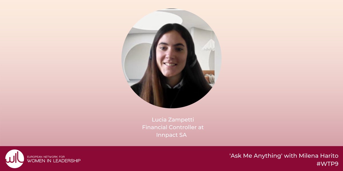 #HappeningNow: We are live for a #AskMeAnything session, expertly moderated by Talent Lucia Zampetti, Financial Controller at Innpact SA. Lucia is guiding the discussion with #WILBoardMember @MilenaHarito.