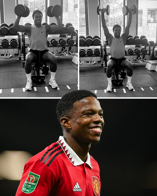 📲 setelah hampir setahun menghilang dari media sosial maupun kehidupan nyata, Tyrell Malacia akhirnya tampak ke permukaan sedang berlatih di gym. 🏋️‍♂️ Malacia terakhir kali membela Manchester United sekitar 10 bulan lalu, dan menjalani operasi lutut musim panas tahun lalu. 💪