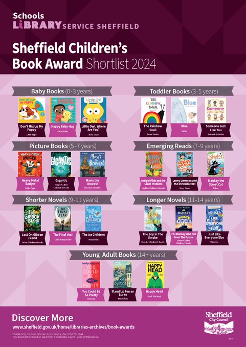 We're so excited to have TWO books shortlisted for the 2024 Sheffield Children's Book Award🎉

Lenny Lemmon and the Invincible Rat &amp; Baby Faces: Little Owl, Where Are You?✨

Find out more here📚: ow.ly/zZfx50Rnj17
@SheffLibraries <a href="/jameslancett/">James Lancett</a> <a href="/bendavis_86/">Ben Davis</a> <a href="/ET_illustration/">Ekaterina Trukhan</a>