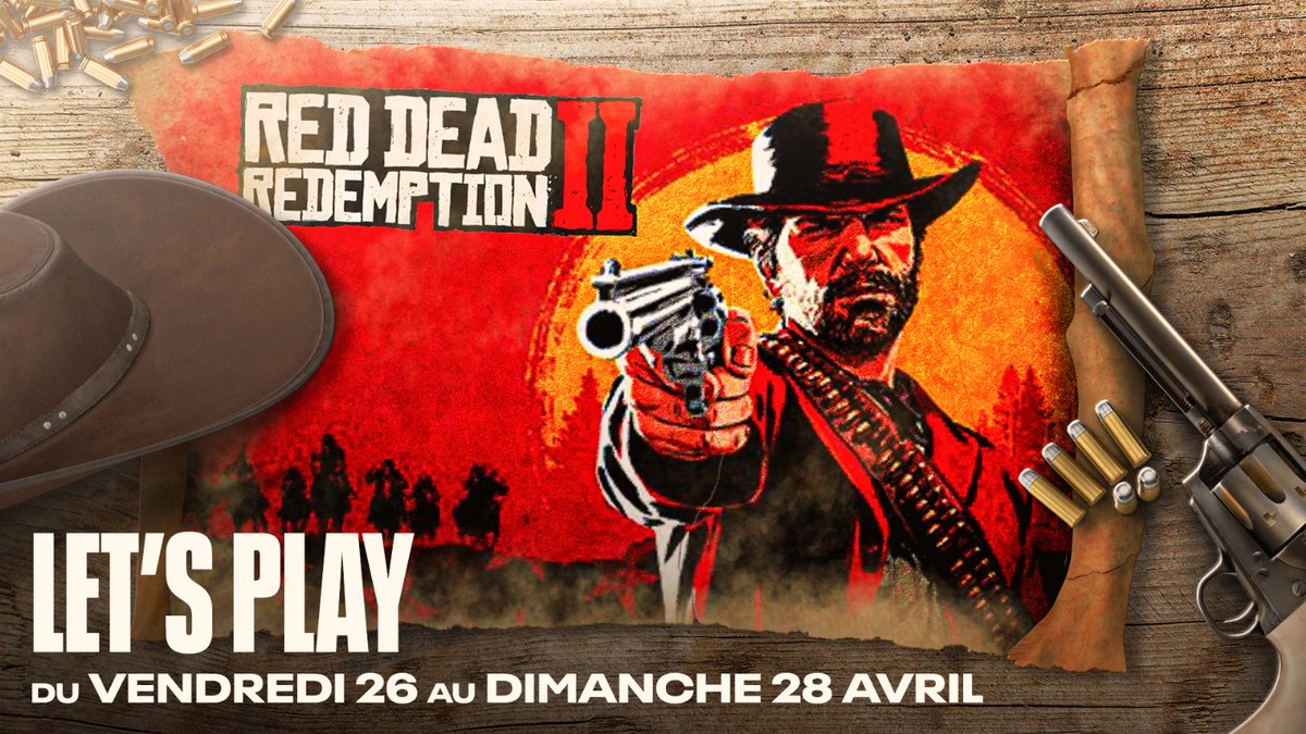 SqueezieTV's tweet photo. On se retrouve ENFIN ce week-end à partir de vendredi soir pour le tant attendu Let's Play sur Red Dead Redemption 2 ! 🤠