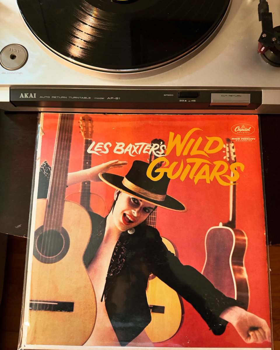 Now spinning. Les Baxter was a great arranger with such an interesting style of scoring instruments! Recorded in 1959, this one sounds amazing for a record that old! #VinylRecord