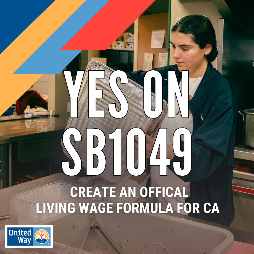 Knowledge is power. #SB1049 proposes a state Living Wage Formula, providing crucial data for #CALeg to make informed decisions. Thank you @SenStevePadilla for all you're doing to lead this effort! The @UnitedWaysCA network is proud to sponsor this bill. 👏✨️