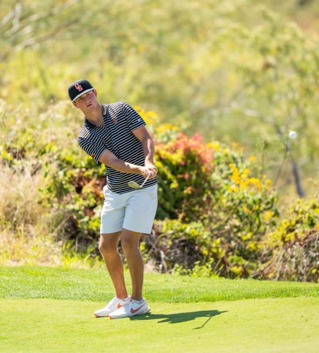 On the final day of the Big 12 Championship, Cowboy freshman Preston Stout is tied for the lead at -9 👀 

Finish strong, Cowboy! #OKState 🍊🤠