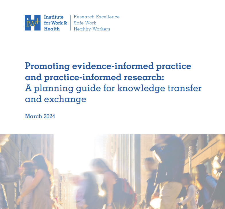 Need help getting your research out to the world? We've launched a new guide to help researchers and organizations plan knowledge transfer & exchange strategies. It aims to help enhance relevance, quality and use of research to inform policy or practice: iwh.on.ca/tools-and-guid…