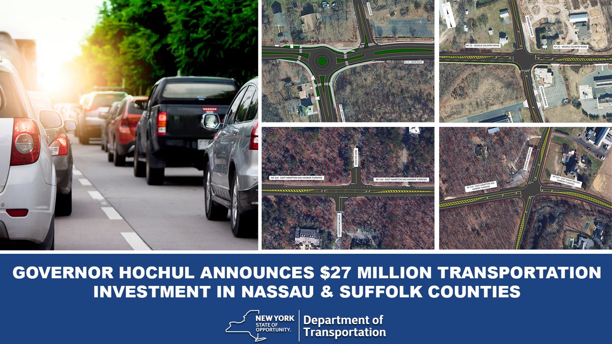 From one end of Long Island to the other, @GovKathyHochul’s transportation investments are making a real difference for residents and visitors, and in the process, easing congestion and improving safety for all users of the road. More Here: on.ny.gov/3xNkbei @nysdotli